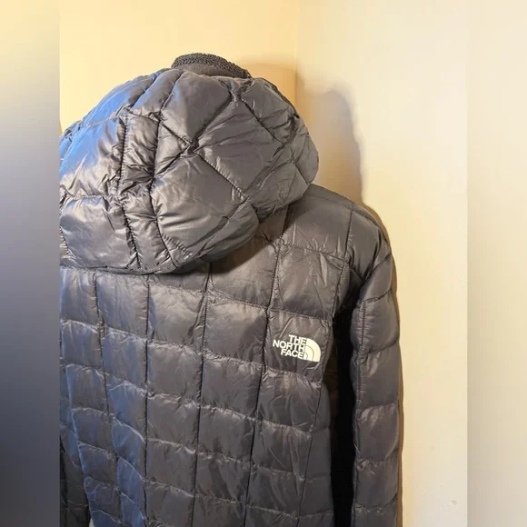 New Mens The North Face Black Eco Thermoball Full Zip Jacket Coat Puffer Matte - Picture 10 of 12